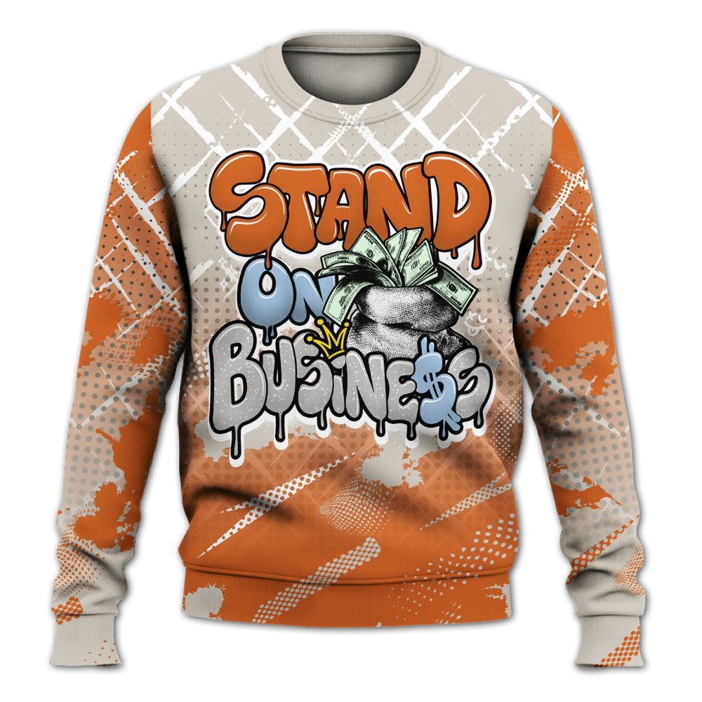 Sweatshirt To Match SE Craft 5s - Halftone Stand Business Dripping All Over Print