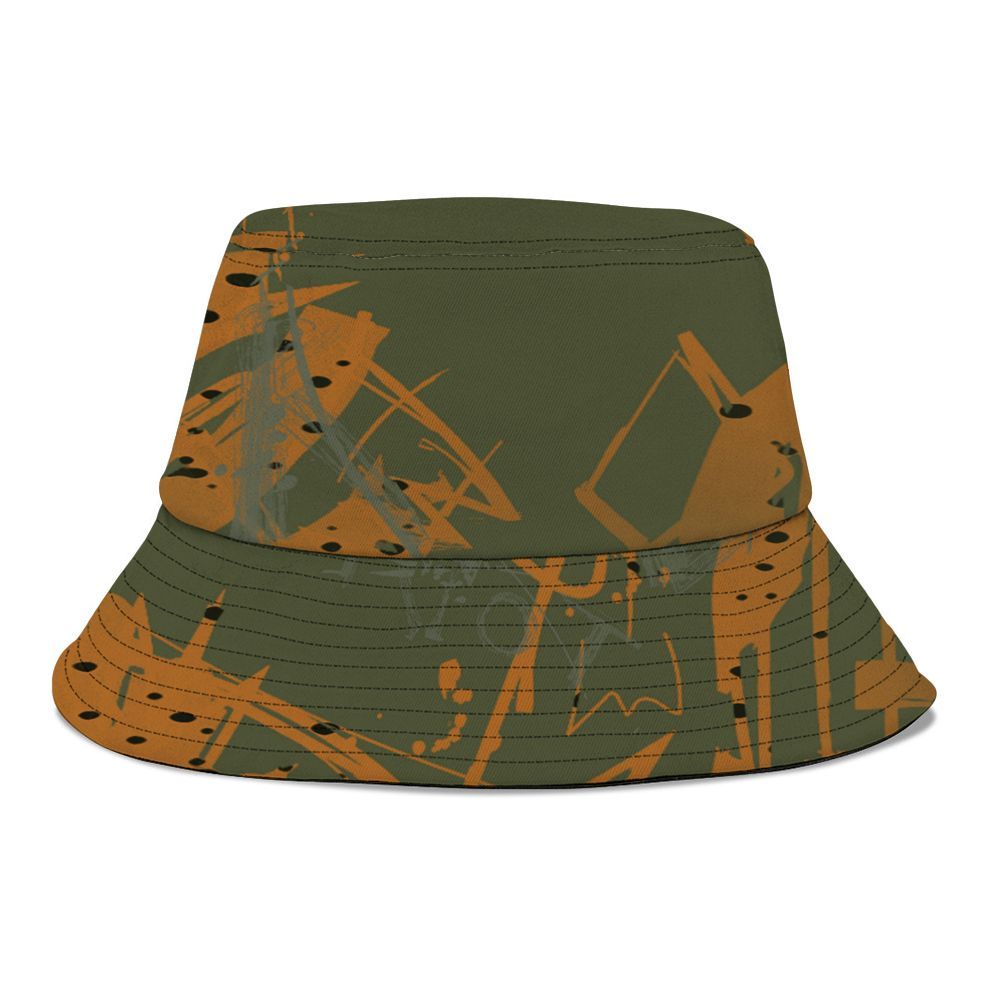 Bucket Hat To Match Olive 5s - False Romance Hugz Messyz Graphic