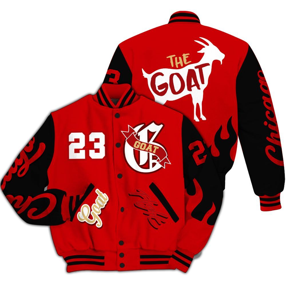 Varsity Jacket To Match Ja 2 Halloween - The G.O.A.T Flight Streetwear All Over Print