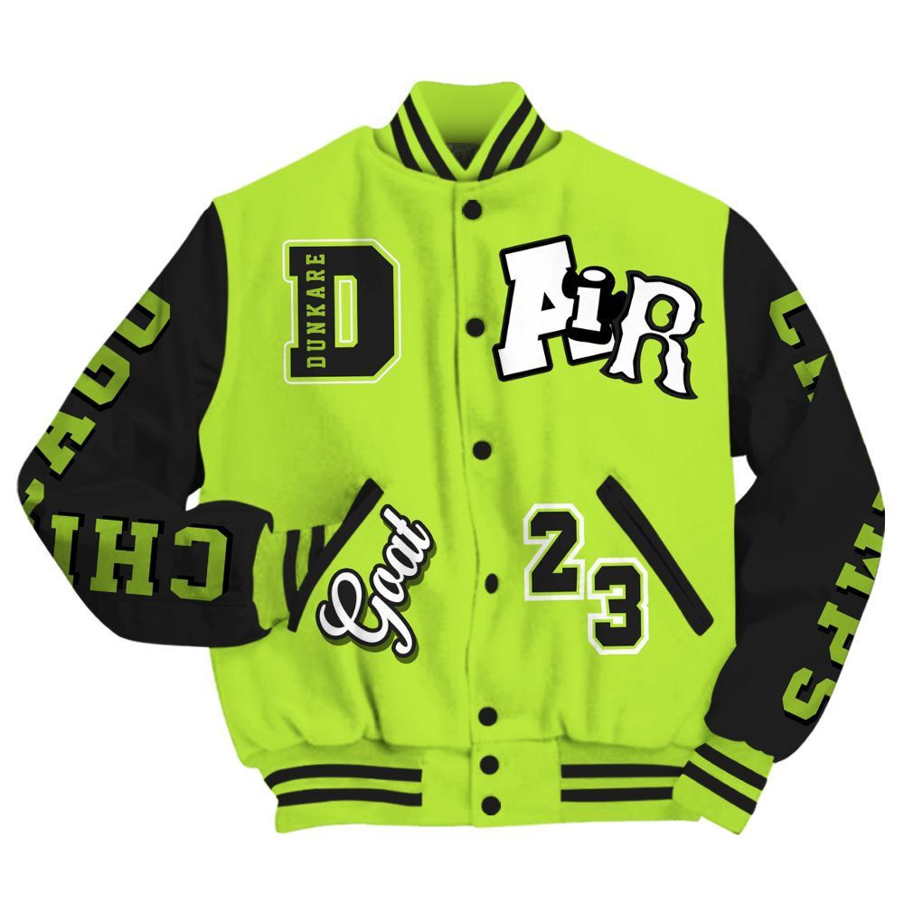 Varsity Jacket To Match Air Force 1 Low Dance Volt - AIR Number 23 GOAT All Over Print