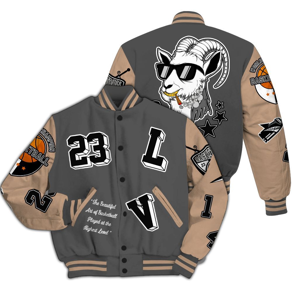 Varsity Jacket To Match Kobe 9 EM Mamba - The GOAT Got Em Streetwear All Over Print