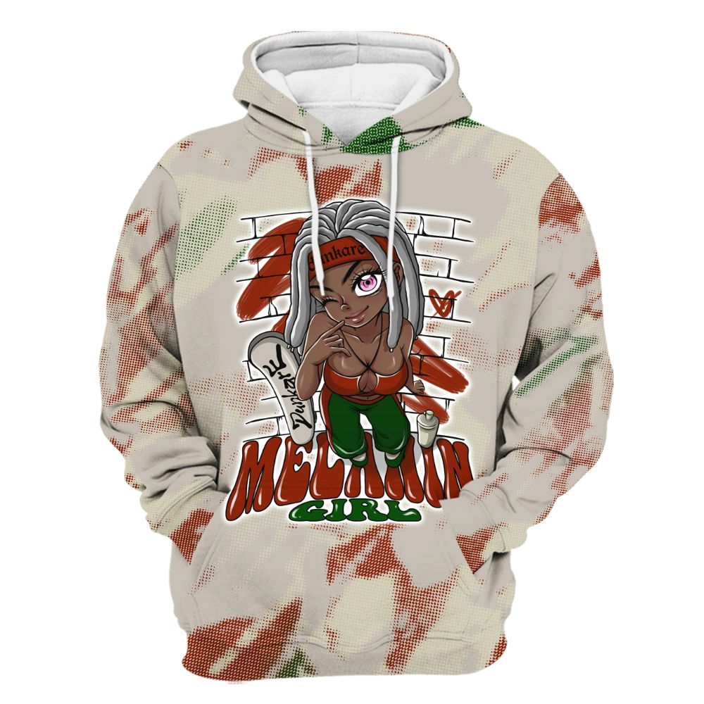 Hoodie To Match El Grito 5s - MelaninGirl Abstract Halftone All Over Print