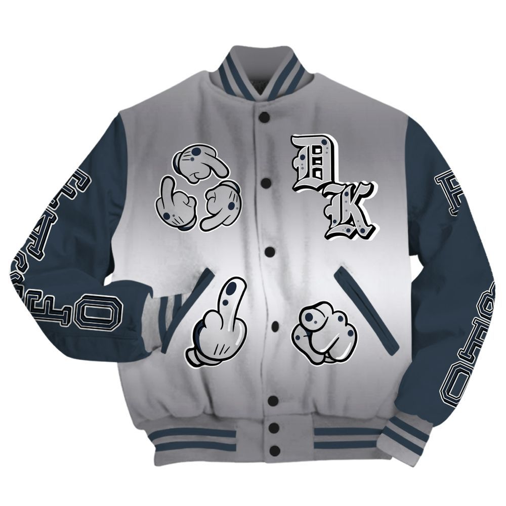 Varsity Jacket To Match Air Max 1 Jacquemus Blue - F Around Find Out Graphic All Over Print