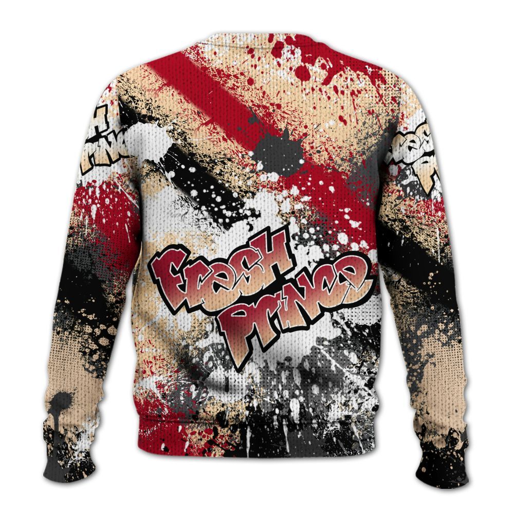 Sweater To Match Retro Pizza GS 4s - Fresh Sneaker Lick Graphic