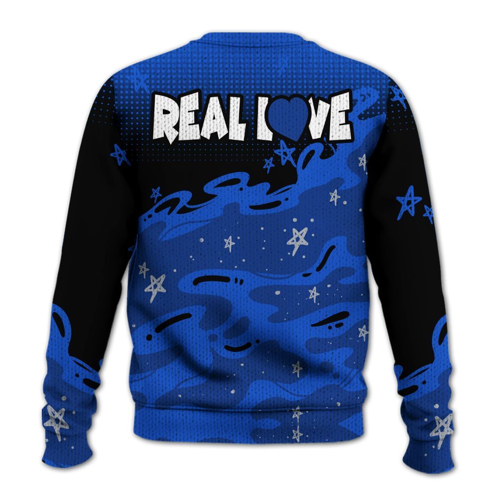 Knitted Sweater To Match Air Foamposite One Royal - Sincere Fondness Bear Stars