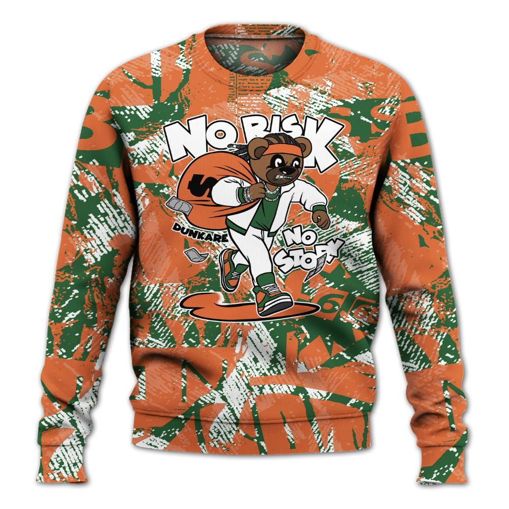 Sweatshirt To Match Low Miami 5s - Certain Bear Abstract Graffiti All Over Print