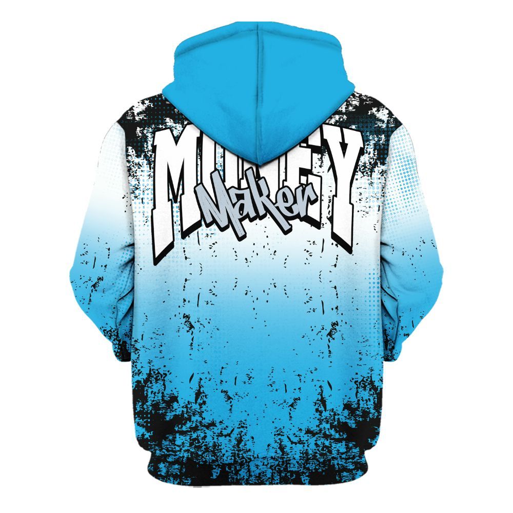 Hoodie To Match University Blue Low 2026 11s - Move In Silence Money Street Retro All Over Print
