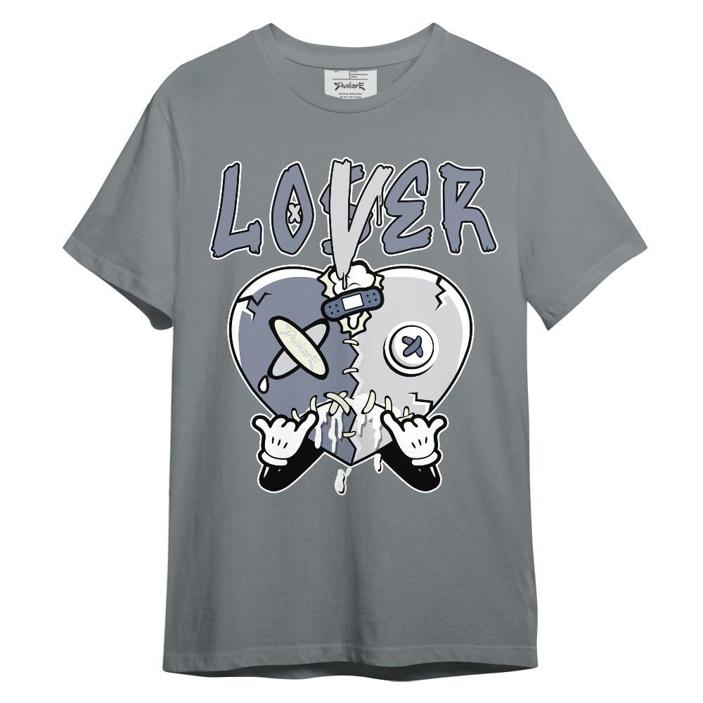 Shirt To Match Retro High OG Cool Grey 1s - Loser Lover Drip Heart Graphic