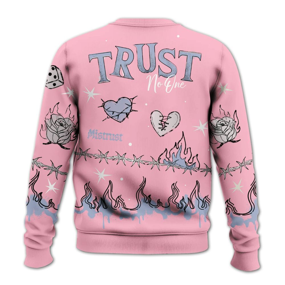 Sweatshirt To Match Retro 35th Anniversary 5s - Trust No One Snake-Bite Doodle Crayon All Over Print