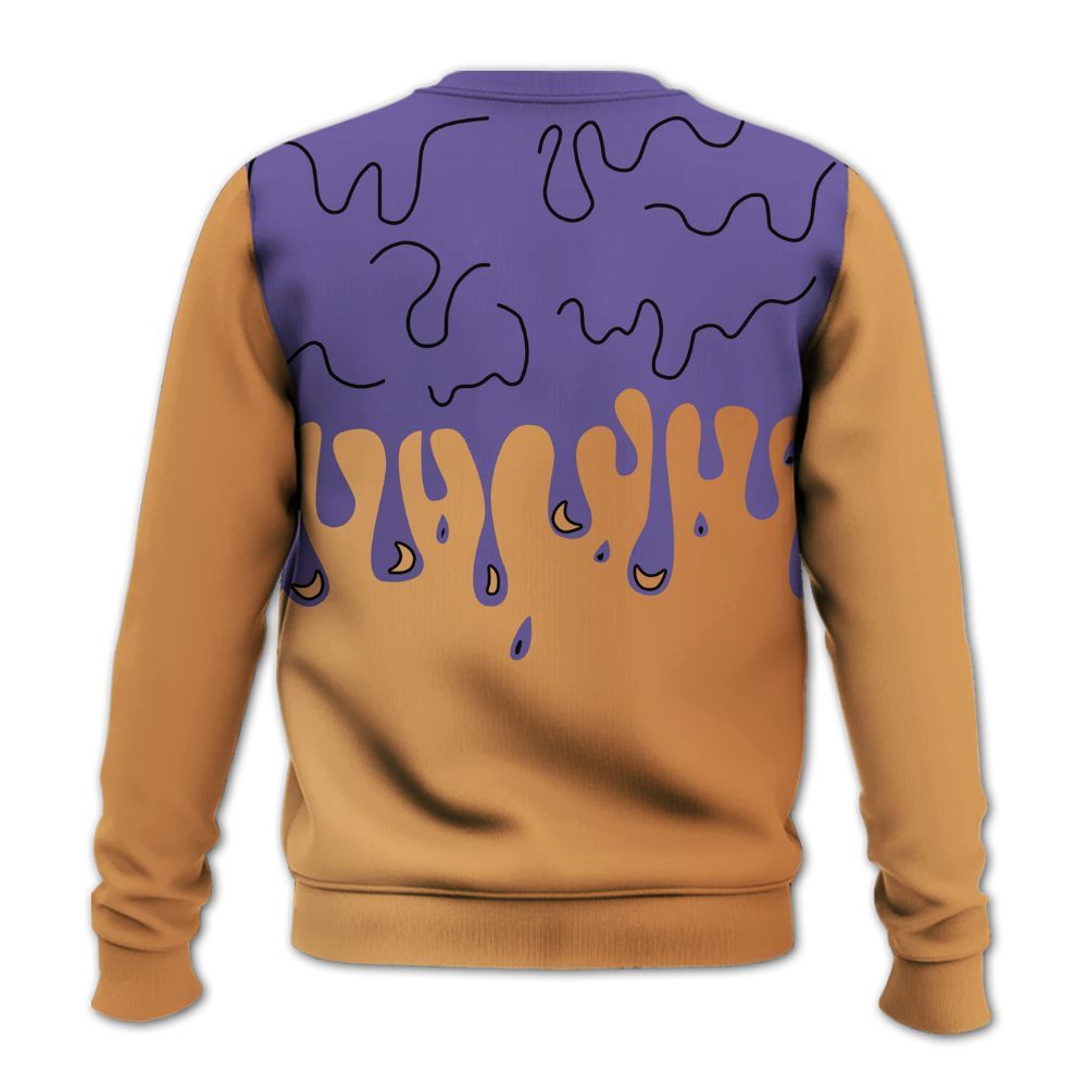 Sweatshirt To Match Book Sunset 1s - Snake Trust No One Drip All Over Print