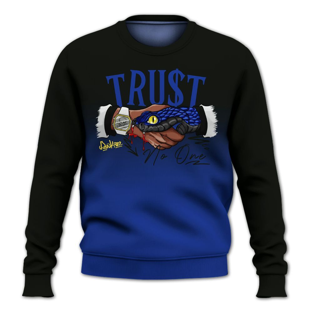 Sweatshirt To Match Laney 14s - Snake Trust No One Drip All Over Print
