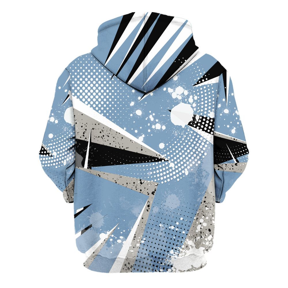 Hoodie To Match University Blue 4s - Poly Trust No One Dripping All Over Print