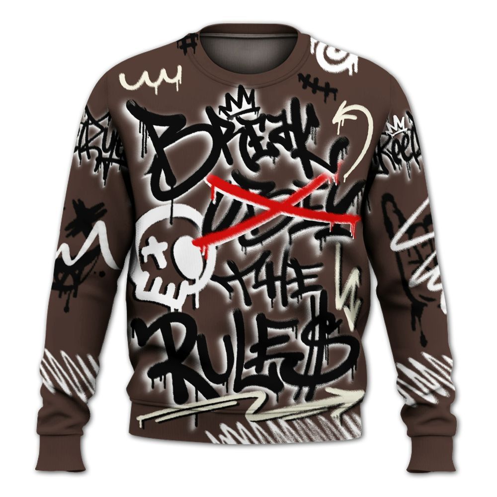 Sweatshirt To Match SoleFly Cafecito 12s - Break Rules Streetwear All Over Print