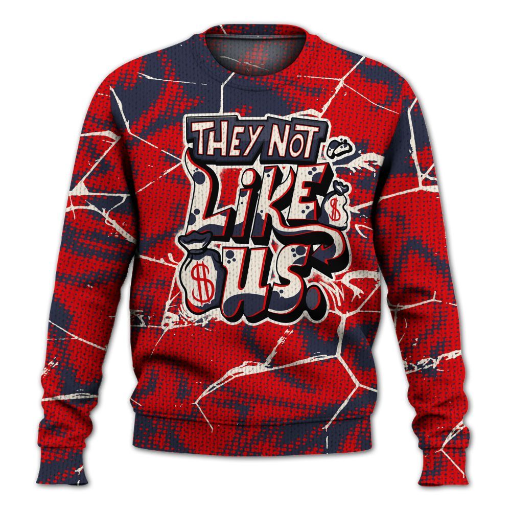 Knitted Sweater To Match Low OG Howard Bison 1s - Dislike Us Graphic
