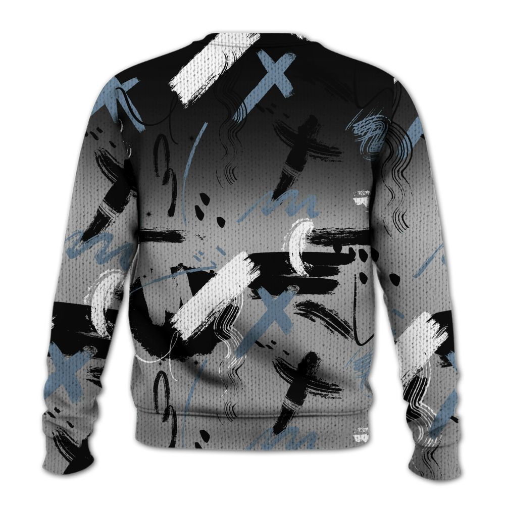 Knitted Sweater To Match Black Chrome 6s - Money Hustle Grind Pray