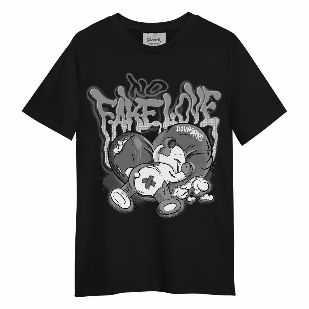 Shirt To Match Black Wolf Grey 12s - No Fake Love Unisex Shirt
