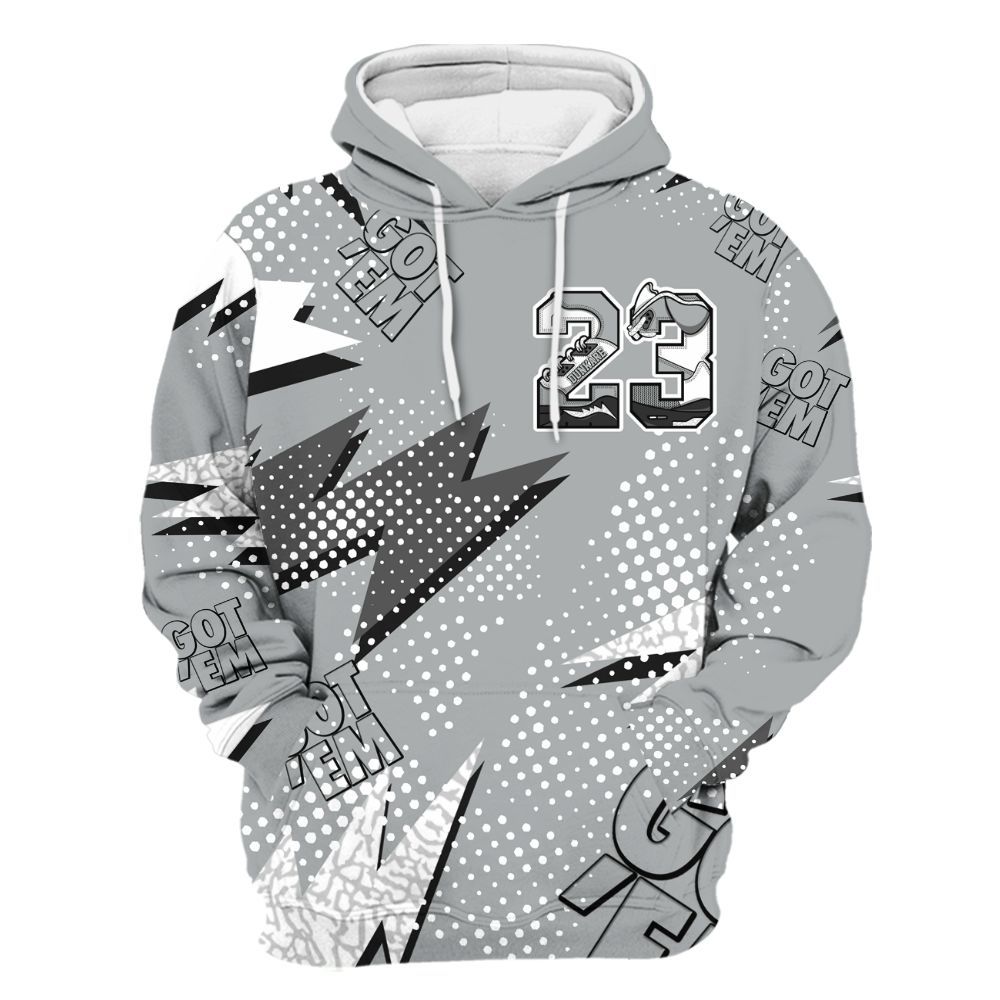 Hoodie To Match Retro Pure Money 3s - 23 Custom Name 5s All Over Print