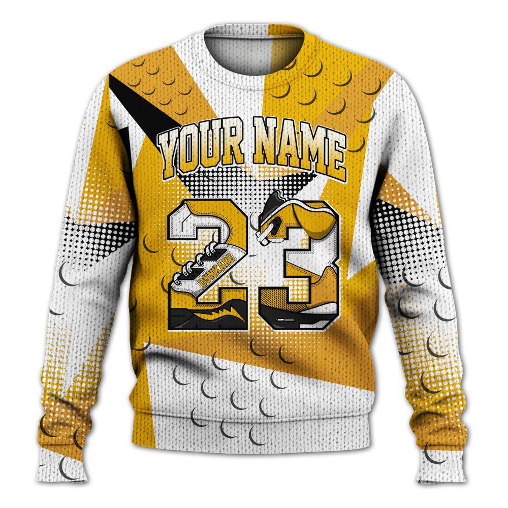 Knitted Sweater To Match Del Sol 13s - Poly Custom Name Number 23 5s