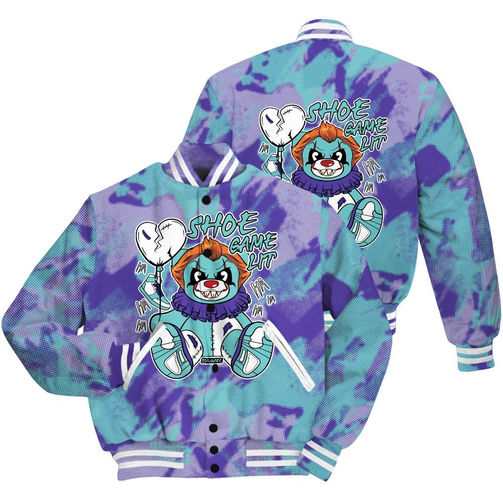 Varsity Jacket To Match Low Hornets 1s Shirt - Shoe Game Bear Abstract Halftone All Over Print