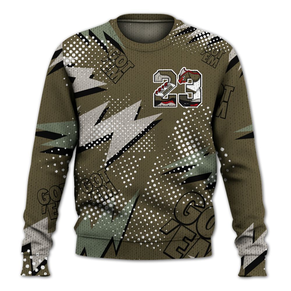 Knitted Sweater To Match Dunk Low Year Of The Snake - Custom Name Number 23 5s