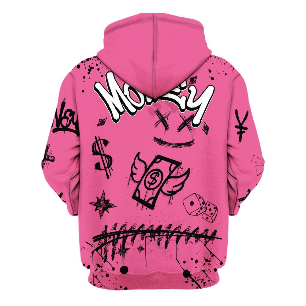Hoodie To Match Air Max SNDR Hyper Pink - Everybody Paid In Full Crayon All Over Print