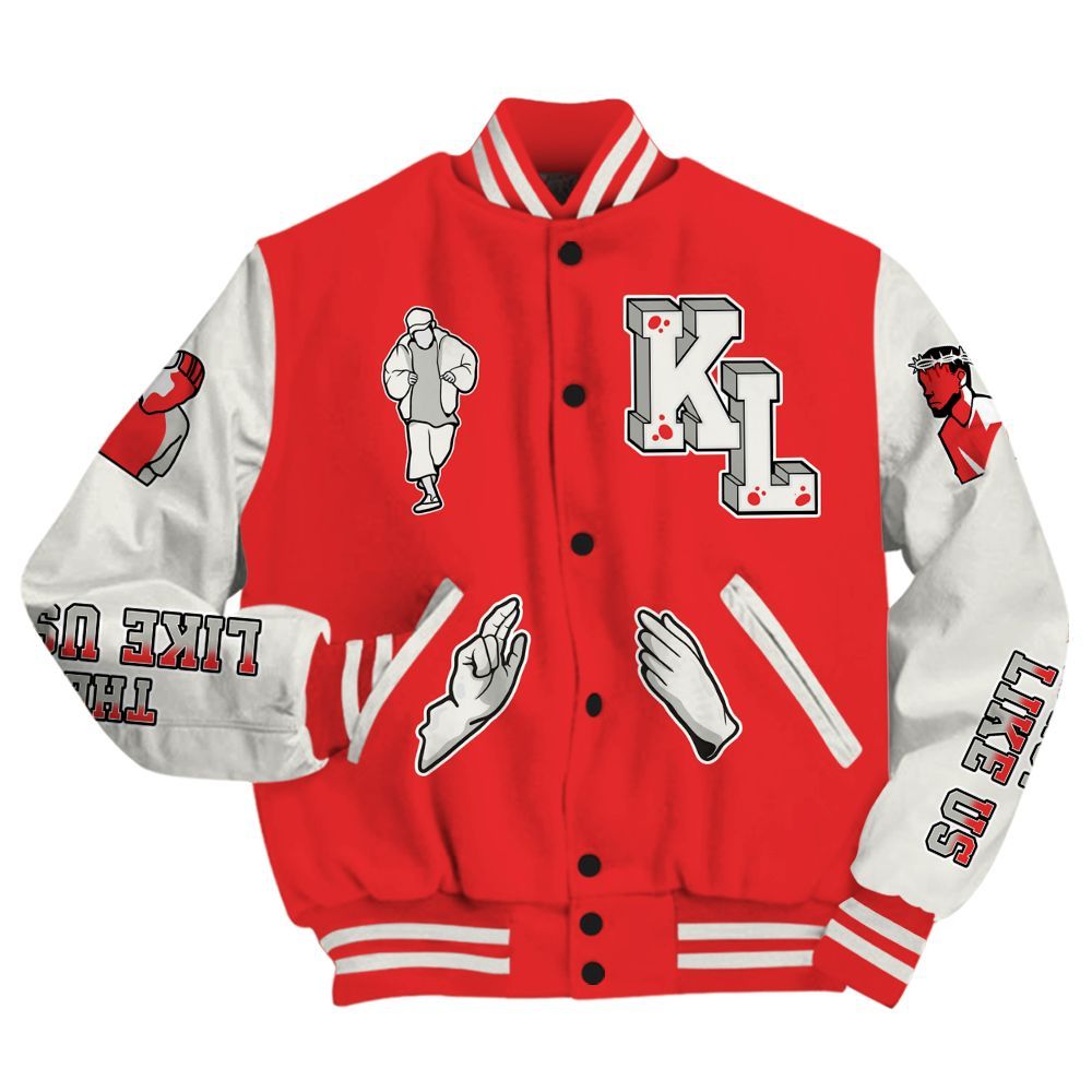 Varsity Jacket To Match Air Max 1 Jacquemus Red - Dislike Us Graphic All Over Print
