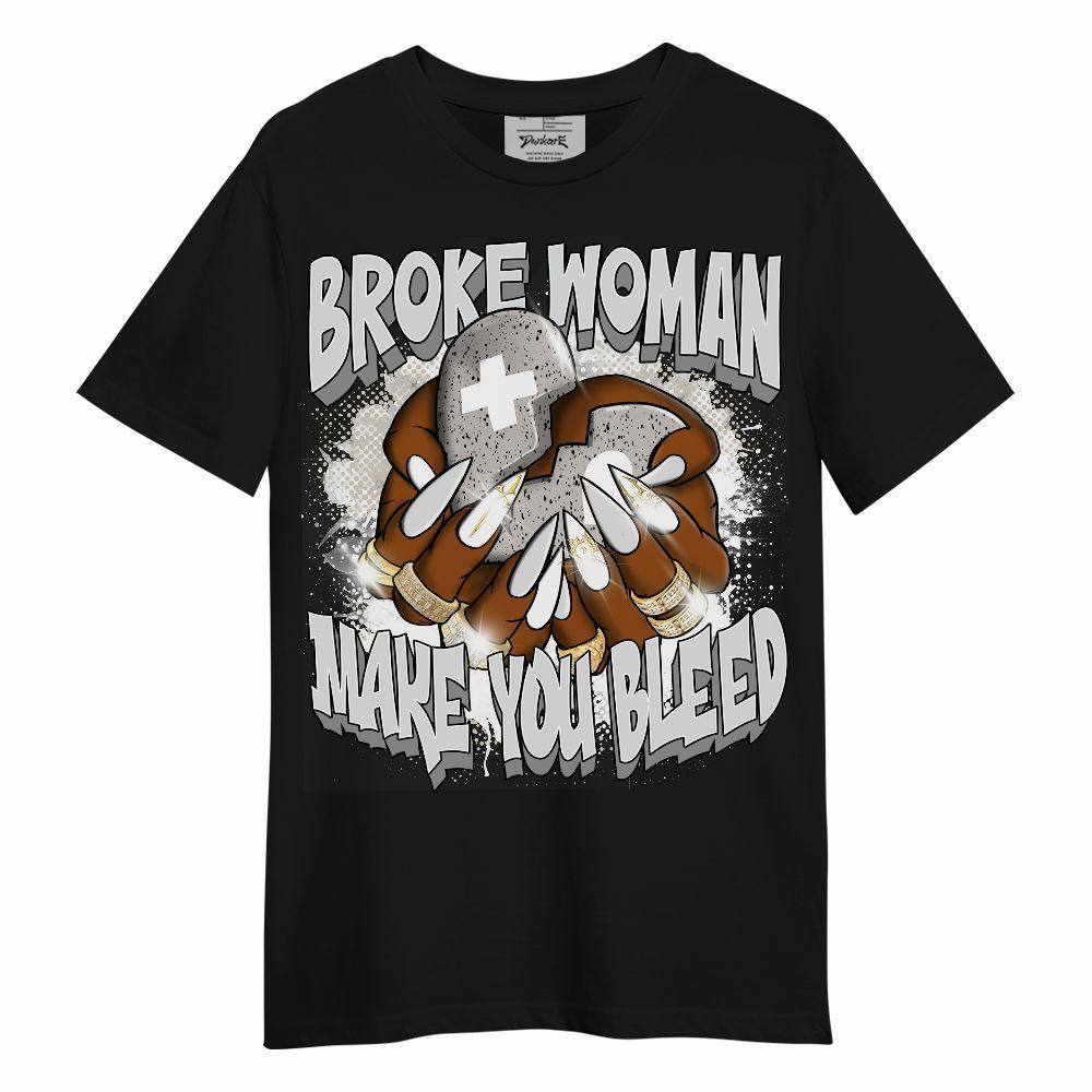 Shirt To Match Retro Reverse Metallic 5s - Broke Woman Heart Retro Unisex Shirt