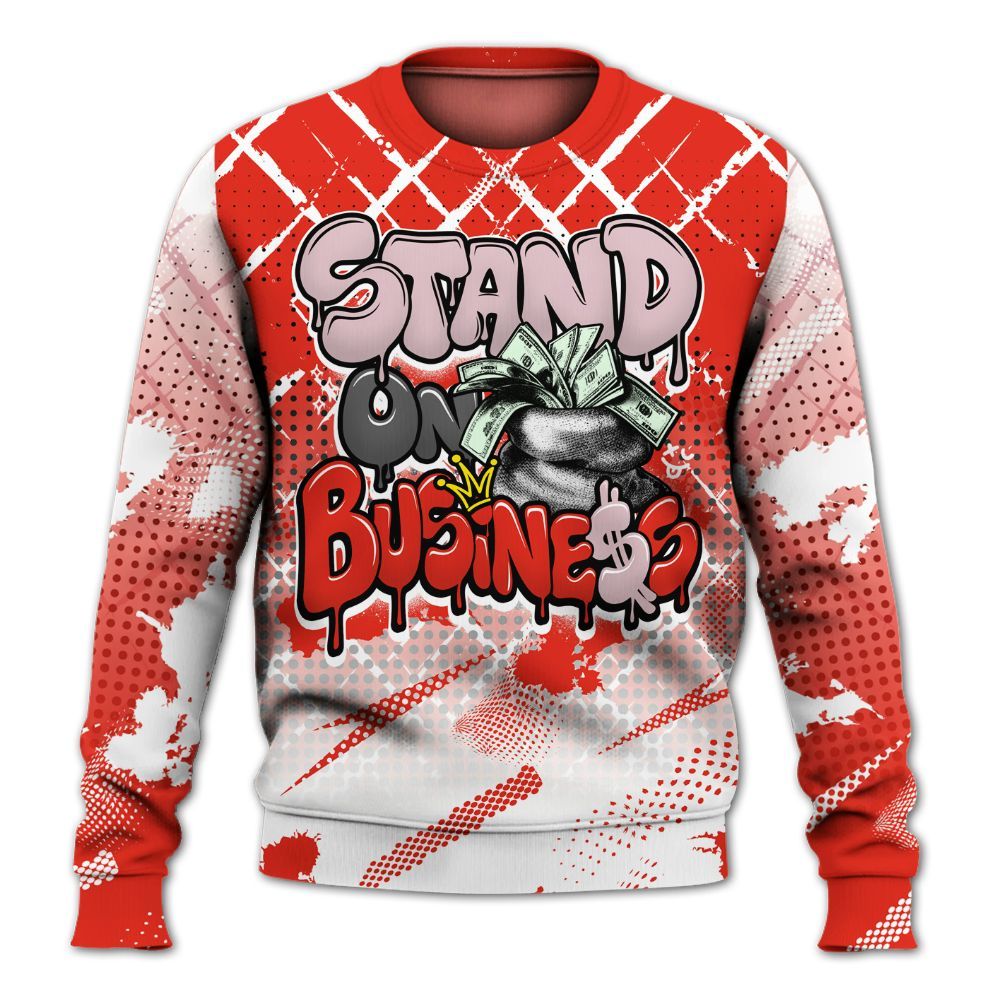 Sweatshirt To Match Air Force 1 Low GS Valentine's Day - Halftone Stand Business Dripping All Over Print