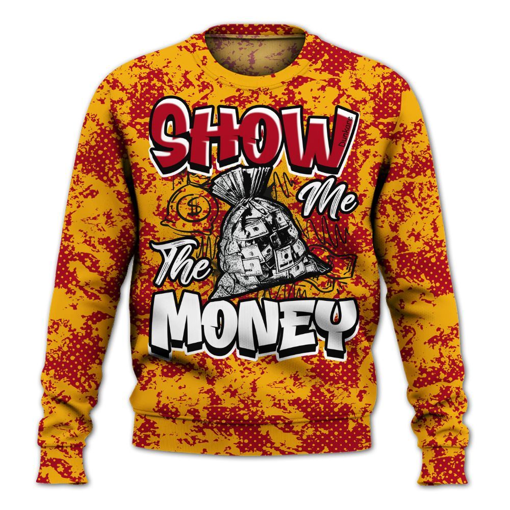 Sweatshirt To Match Cardinal 7s - Show Me The Money Retro All Over Print