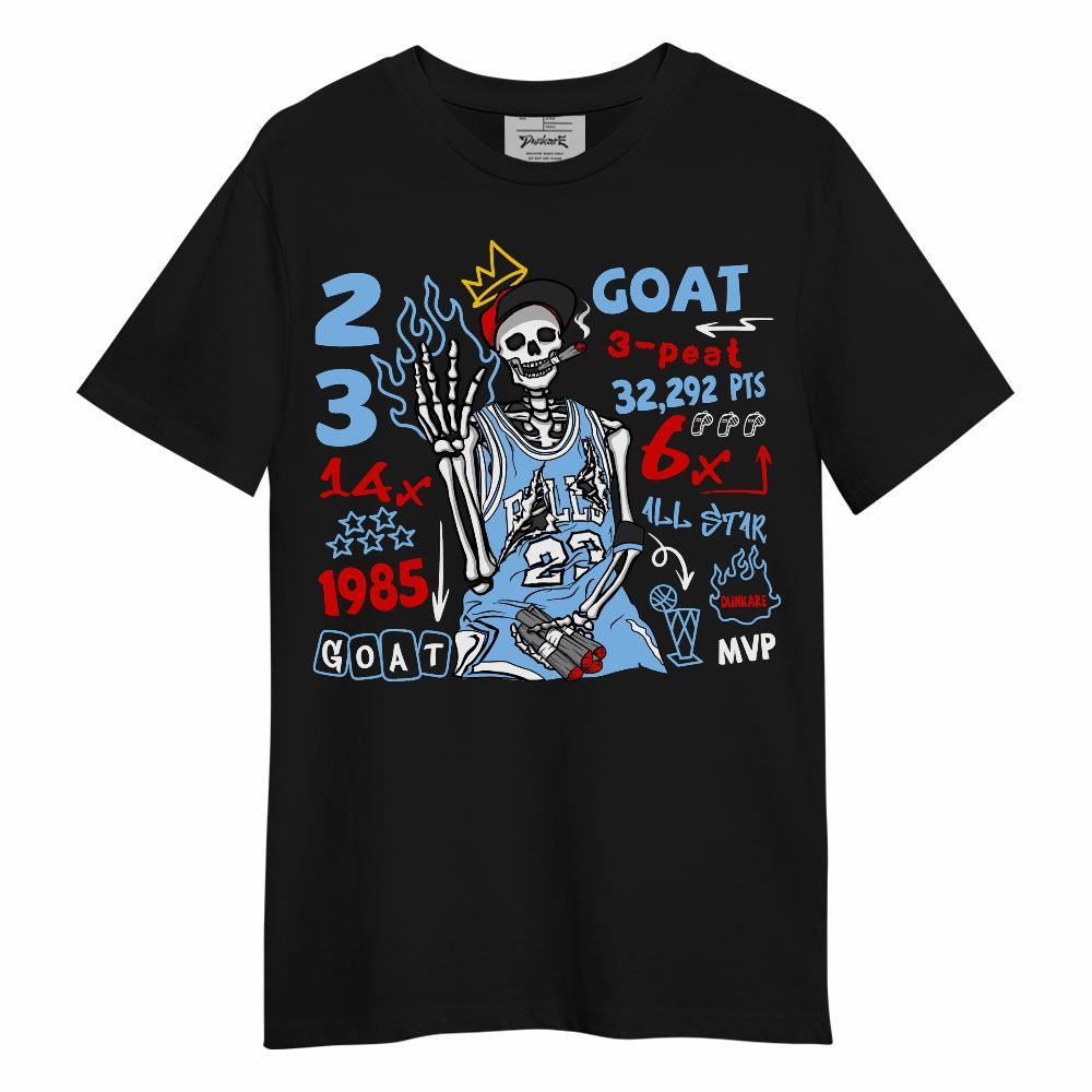 Shirt To Match University Blue 5s - Number 23 G.0.A.T Streetwear Unisex Shirt