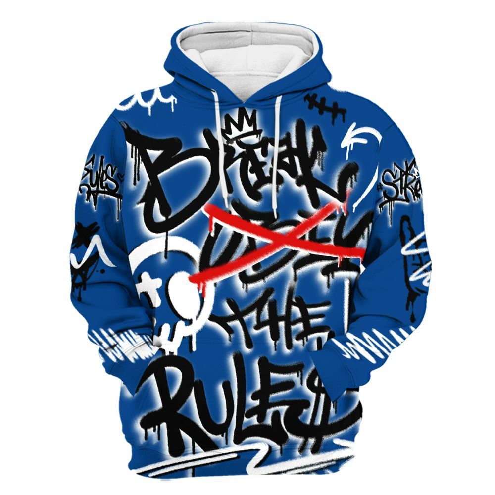 Hoodie To Match Low 85 Royal 1s - Break Rules Streetwear All Over Print