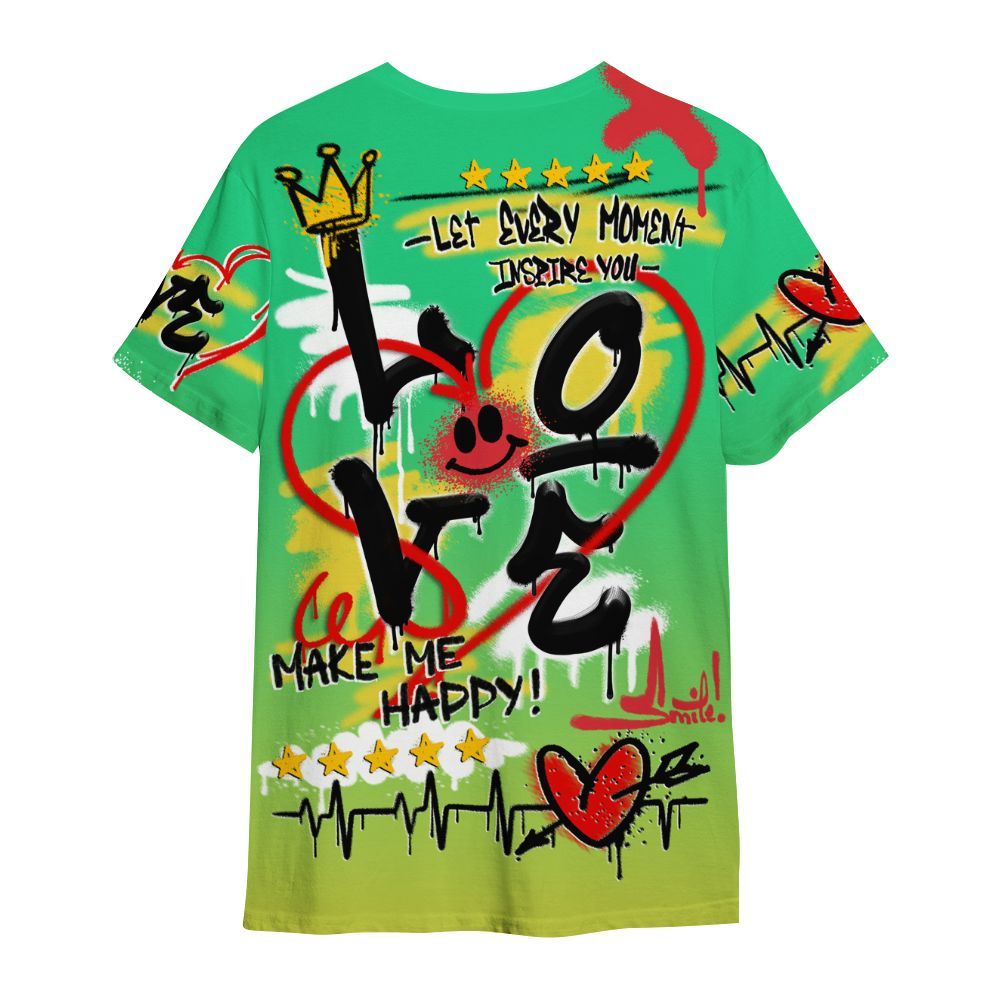 Shirt To Match Ja 3 Jurassic Park Explorer - Happy Love Beats Graffiti Streetwear All Over Print