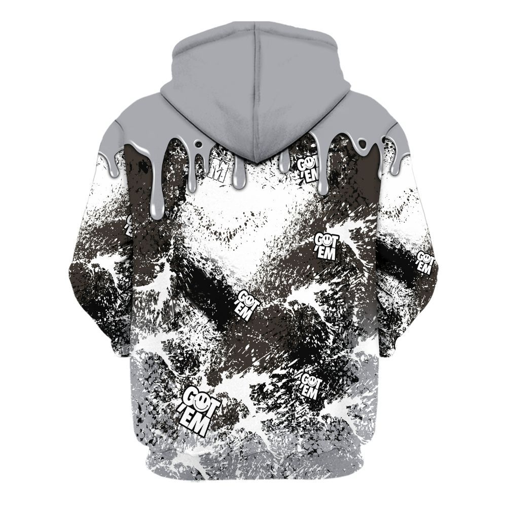 Hoodie To Match Baroque Brown 12s - Dripping 23 Drip All Over Print