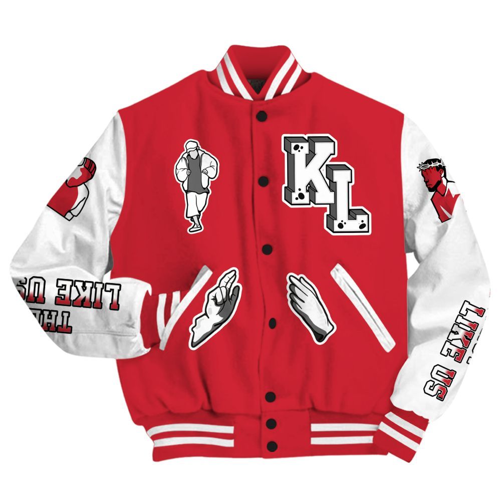 Varsity Jacket To Match Bunny 2025 8s - Dislike Us Graphic All Over Print