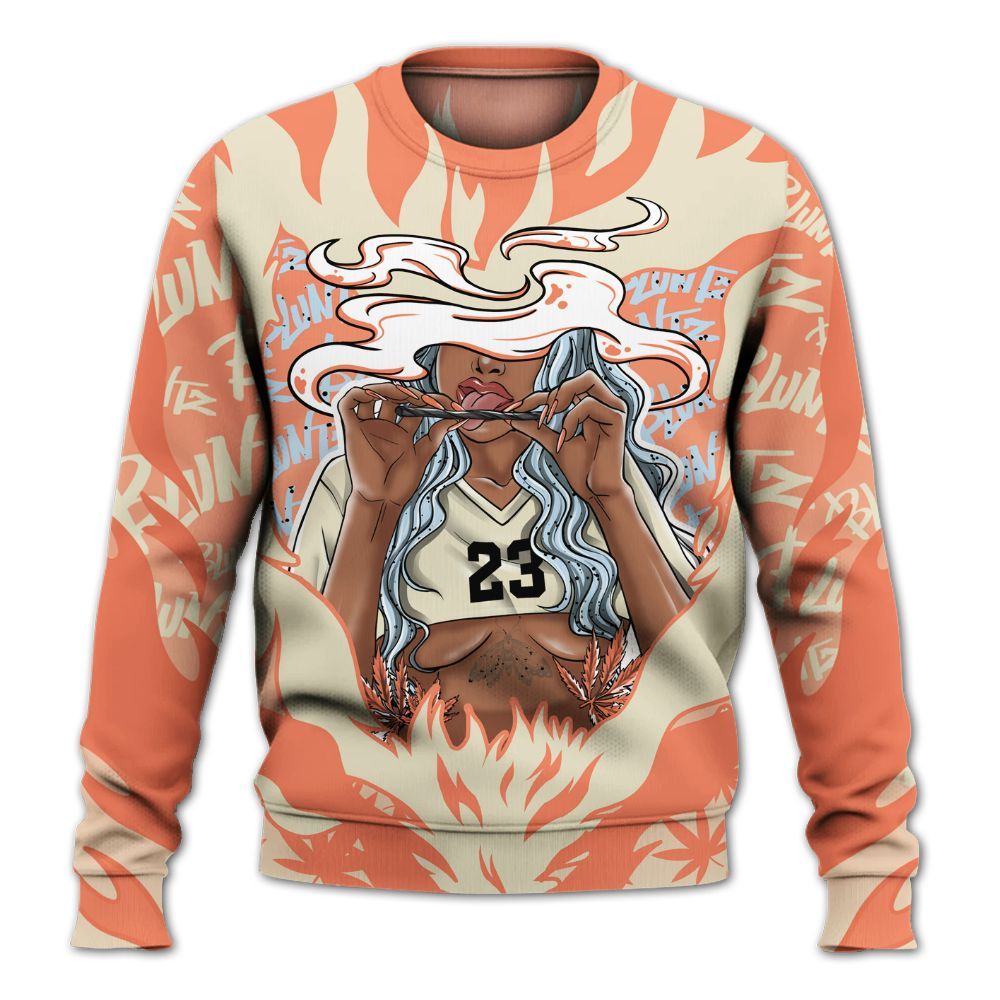 Sweatshirt To Match DJ Khaled Crimson Bliss 5s - Bluntz Burnz Graphics All Over Print