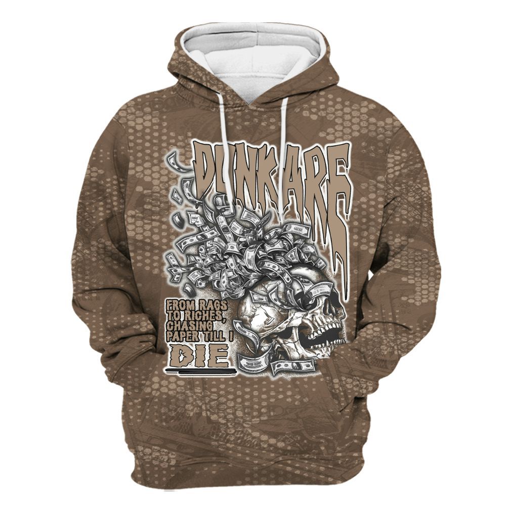 Hoodie To Match Dark Mocha Jack - From Rags To Riches All Over Print