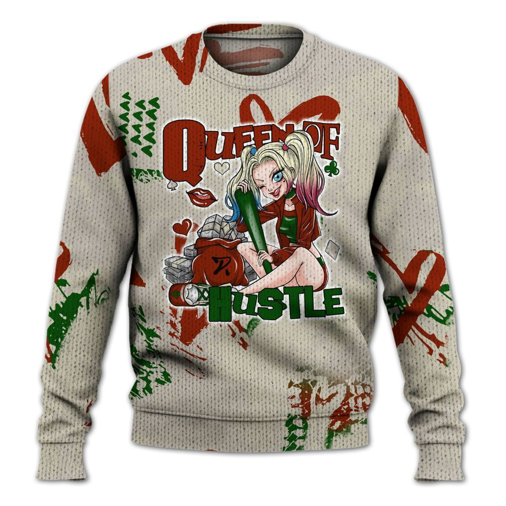 Knitted Sweater To Match El Grito 5s - Hustles Quiinn Heart Grunge