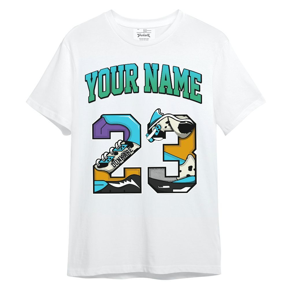 Shirt To Match Dunk Chunky Dunky - Custom Name Number 23 5s Unisex Shirt