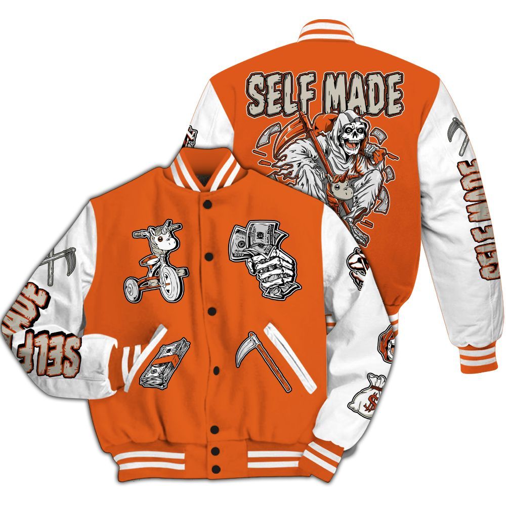 Varsity Jacket To Match High OG Starfish 1s - Self Make Skeleton All Over Print