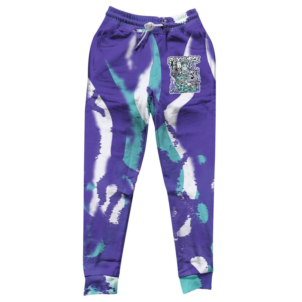 Sweatpant To Match Low Hornets 1s - Apocalypse Skeleton Burn All Over Print