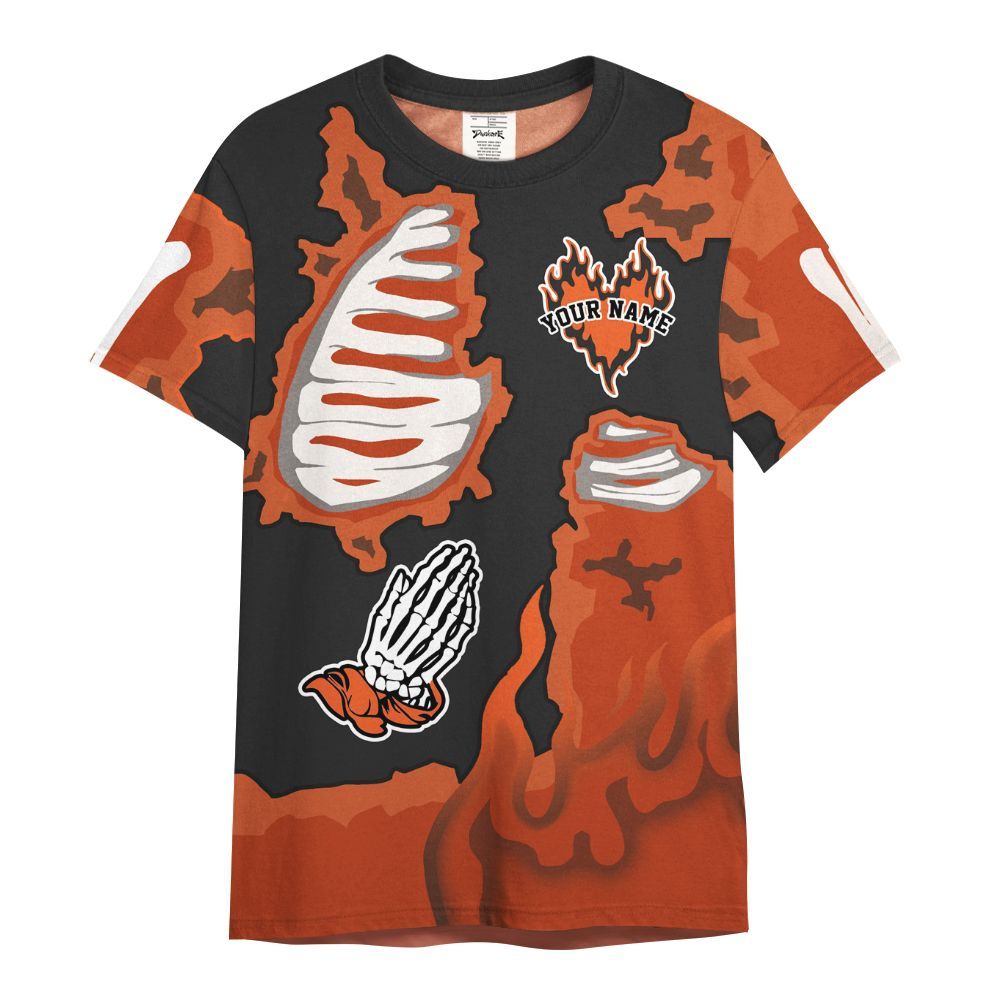 Shirt To Match Retro High OG Shattered Backboard 1s - Dislike Us Graphic Burning Custom Name All Over Print