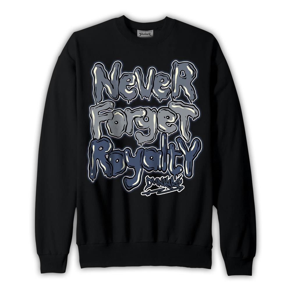 Sweatshirt To match Low Diffused Blue 11s Sweatshirt - Never Forget Royalty Graffiti Graphic