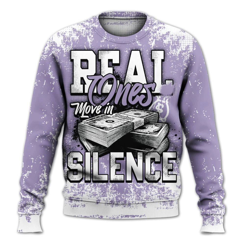 Sweatshirt To Match Low Pure Violet 11s - Move In Silence Money Street Retro All Over Print