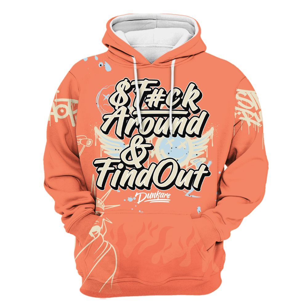 Hoodie To Match DJ Khaled Crimson Bliss 5s - Graphic Fck Around Find Out All Over Print