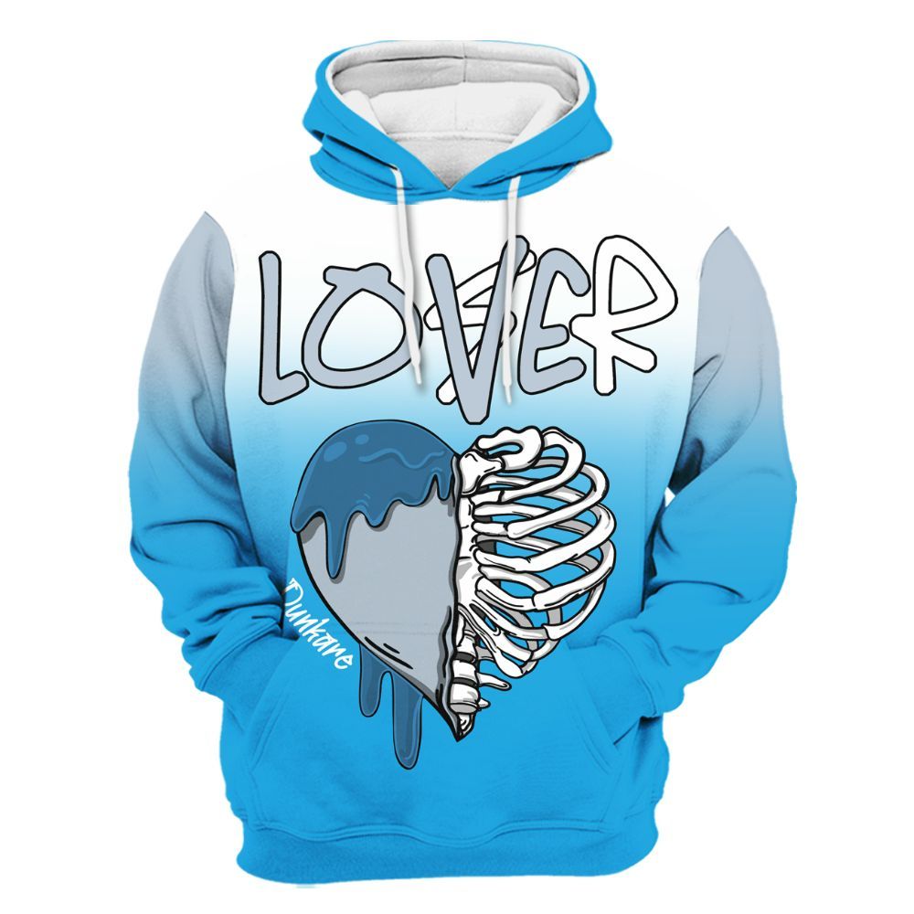 Hoodie To Match University Blue Low 2026 11s - Loser Lover Dripping All Over Print