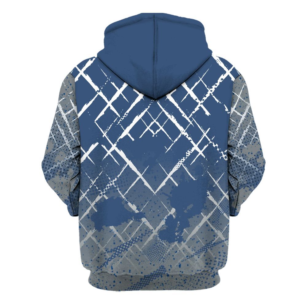 Hoodie To Match Midnight Navy 4s - Halftone Stand Business Dripping All Over Print