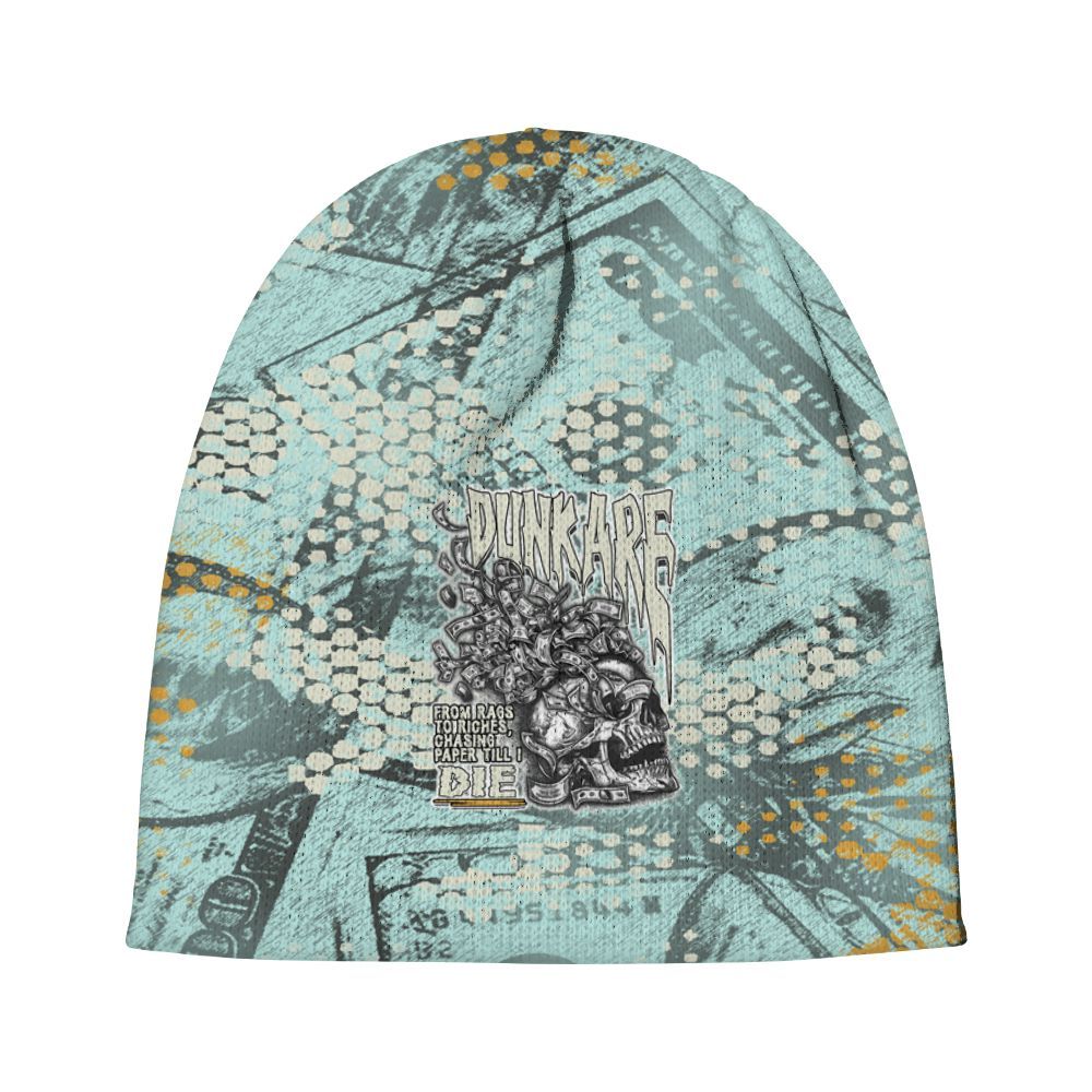 Beanie Hat To Match Pure Platinum 4s - From Rags To Riches Graphic