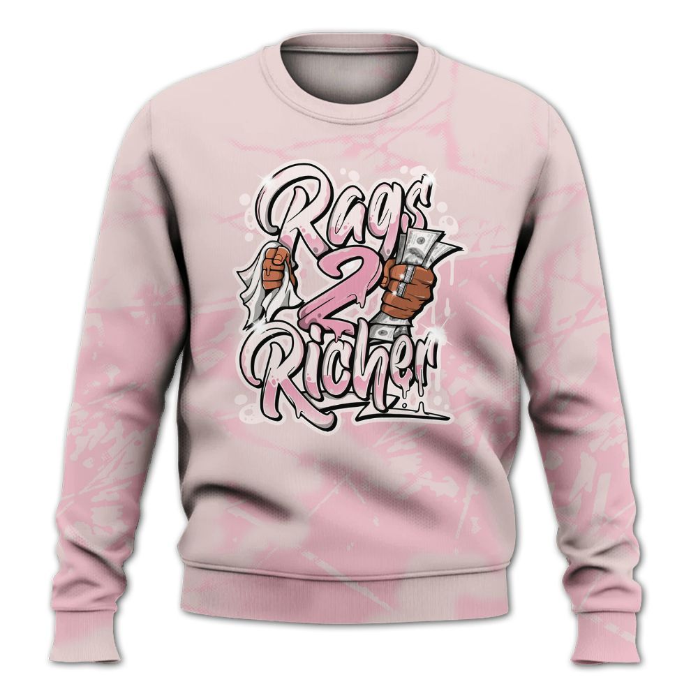 Sweatshirt To Match Dunk Low KD 17 Aunt Pearl - Rag 2 Rich Graphic All Over Print