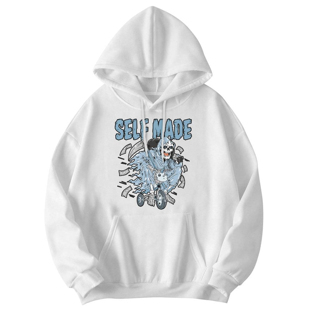 Sweatshirt To Match Mid Ice Blue 1s - Self Make Skeleton Graphic