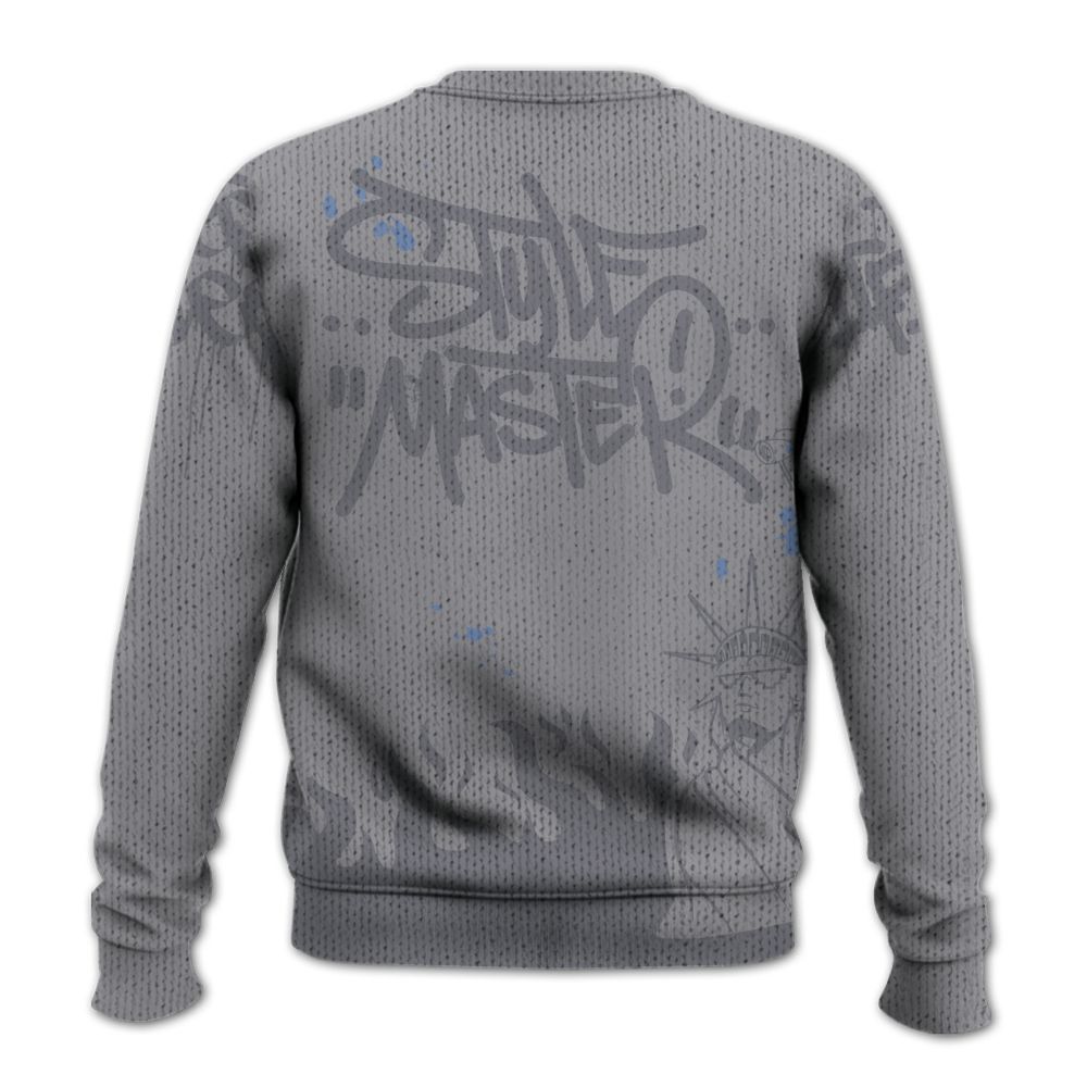 Knitted Sweater To Match Low Cement Grey 11s - Graphic Fck Around Find Out
